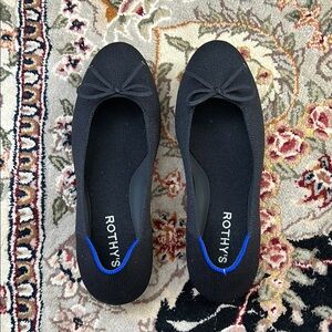 Rothy's Black Flats with Classic Design